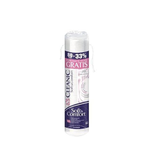 Cleanic Soft & Comfort Cotton Pad- 80 Pieces