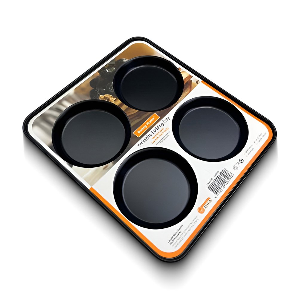 Danny Home Nonstick Yorkshire Pudding Pan- 4 Cup, 26x23x1.8cm