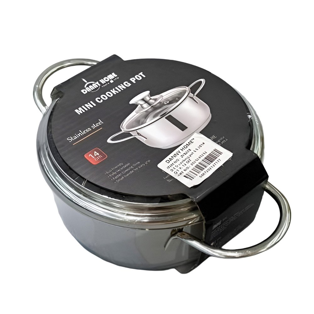 Danny Home Stainless Steel Mini Cooking Pot- 14Cm