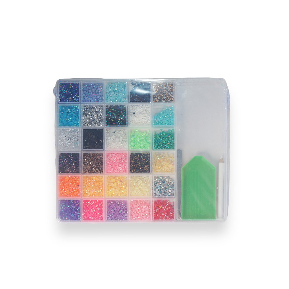 Diy Rhinestone Bedazzling Kit With Application Tools 30 Colors
