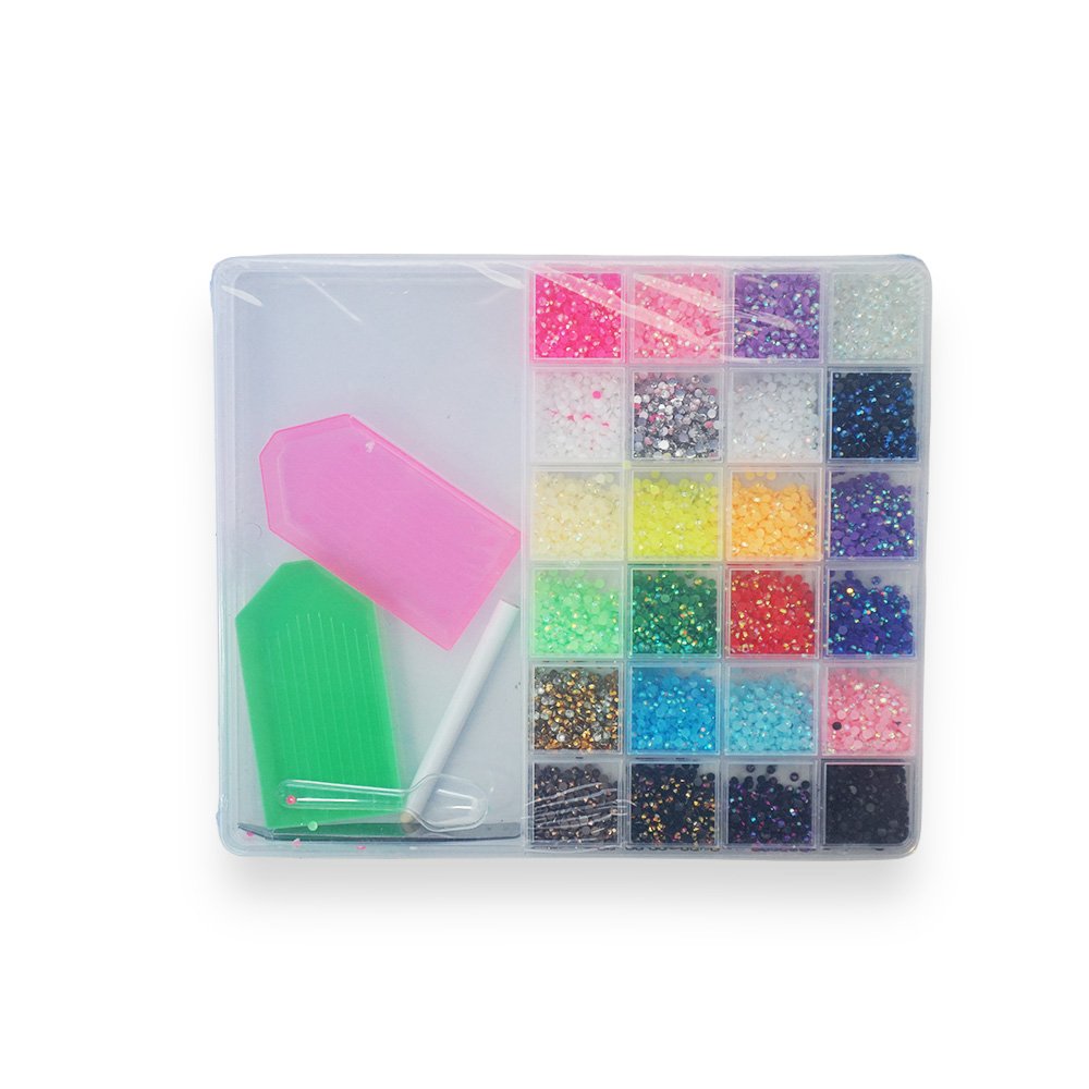 Diy Rhinestone Bedazzling Kit With 24 Colors