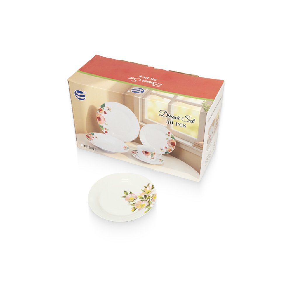 Floral Porcelain Dinner Set- 30 Pieces