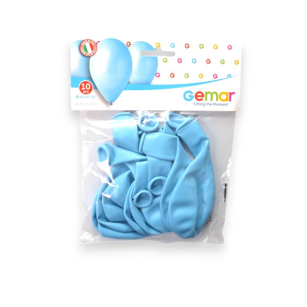 "Gemar Balloon Set- Light Blue, 10 Pieces"