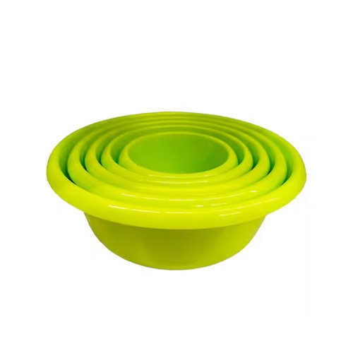 Plastic Basin Set  Green 5 Pieces