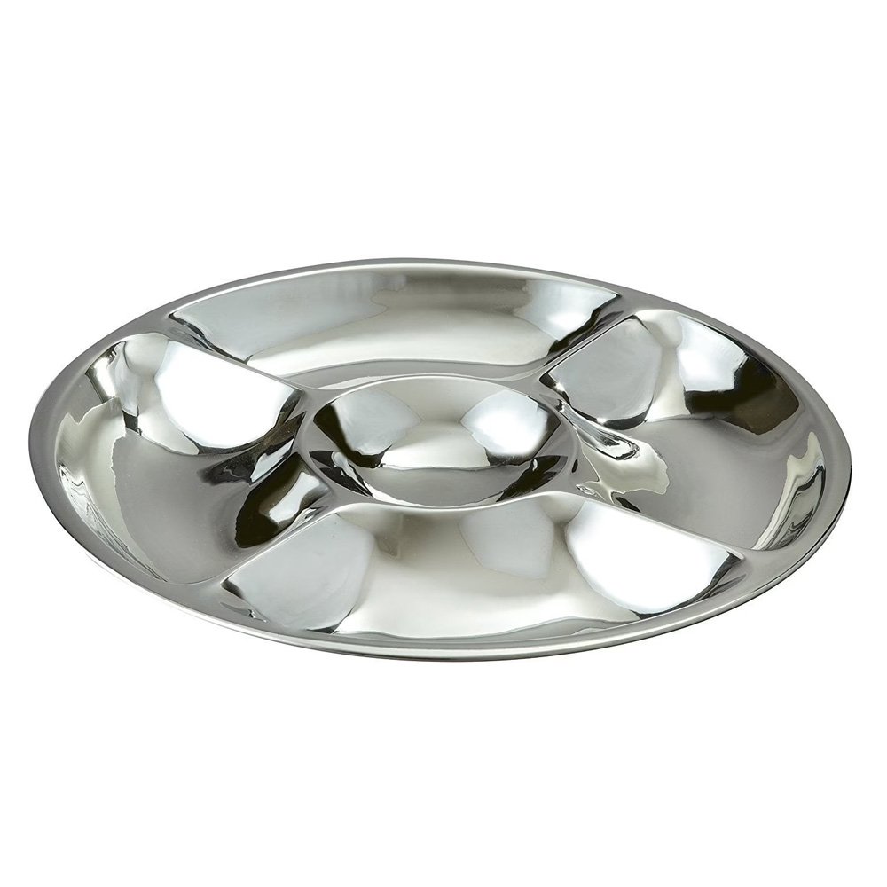 Stainless Steel Divided Tray- 34cm