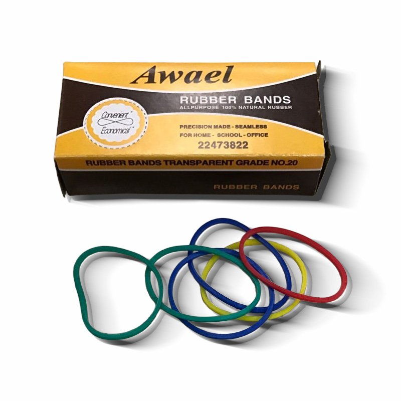 Awael Natural Rubber Bands ? All-Purpose, 30 Pieces
