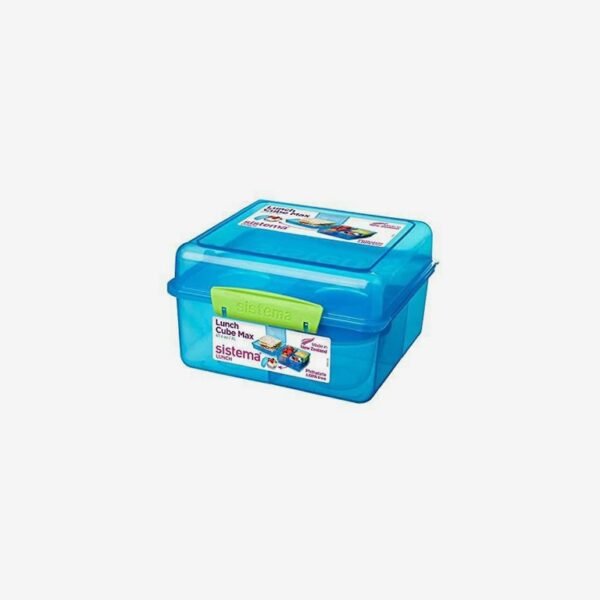 Sistema Lunch Cube Box With Yogurt Container Green