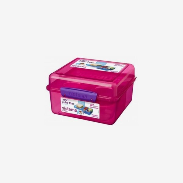 Sistema Lunch Cube Box With Yogurt Container Green
