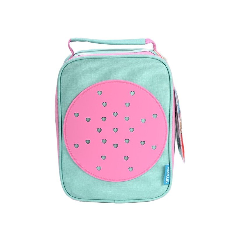 Smash Charm Insulated Lunch Bag- Teal & Pink