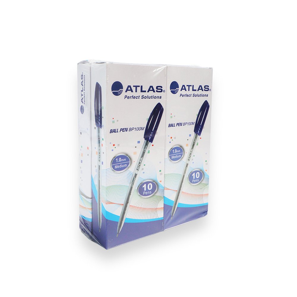 Atlas Ballpen Set Blue 1.0Mm 3 Pieces
