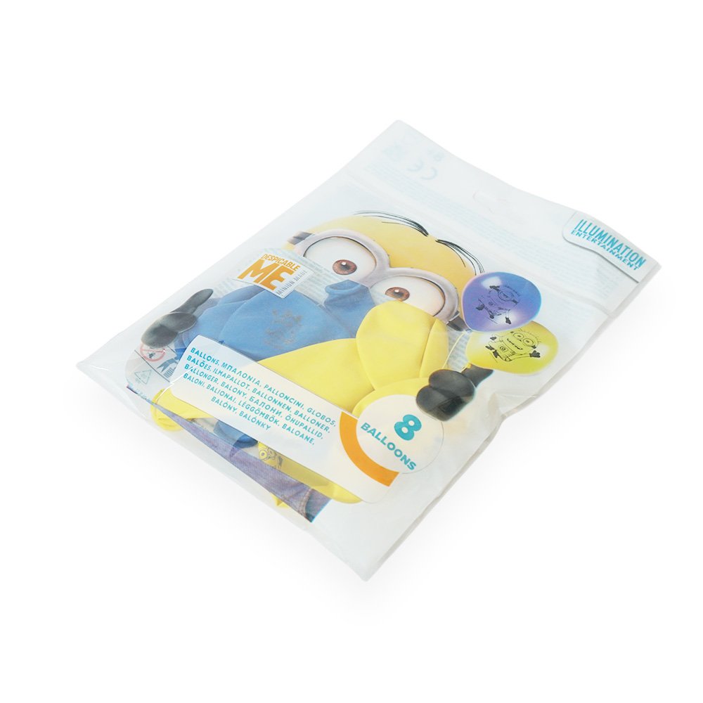 "Minions Latex Balloon Set, 8 Pieces"