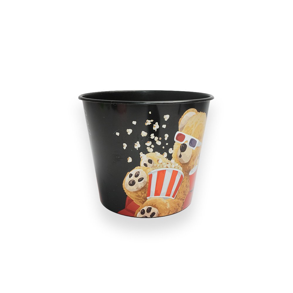 Teddy Bear Cinema Snack Bucket Black