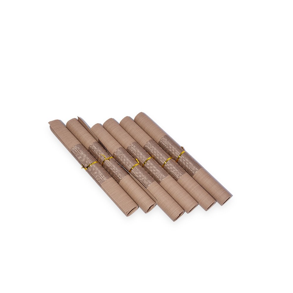 "Two-Tone Table Placemats Set- 30x45cm, 6 Pieces"