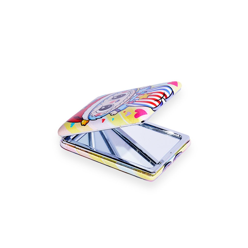 Labubu Rectangular Plastic Mirror- 8.5x6.5cm