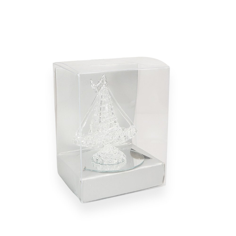 Crystal Tree Figurine Gold And Silver