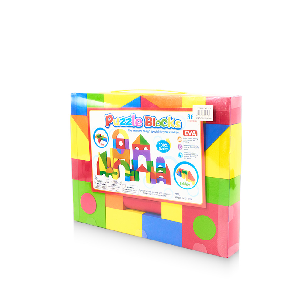 "Foam Puzzle Blocks Set- 3.2cm, 32 Pieces"